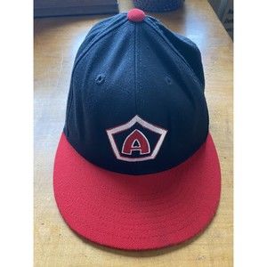 210 Fitted By Flexfit Black / Red / White Hat with A embroidery 7 1/4 size